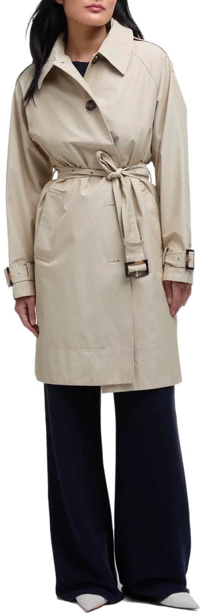 Barbour BARBOUR MAIA LIGHT SAND TRENCHCOAT Beige