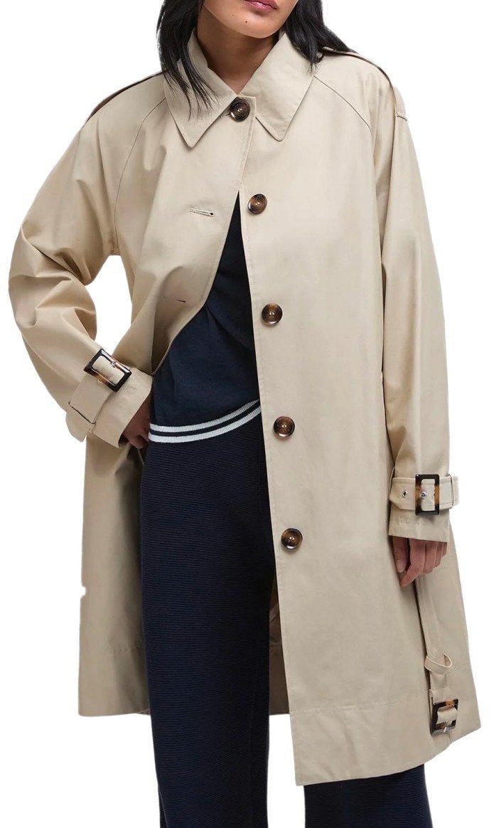 Barbour BARBOUR MAIA LIGHT SAND TRENCHCOAT Beige