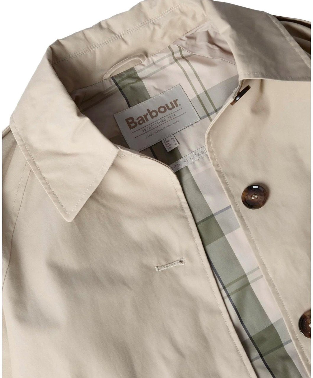Barbour BARBOUR MAIA LIGHT SAND TRENCHCOAT Beige