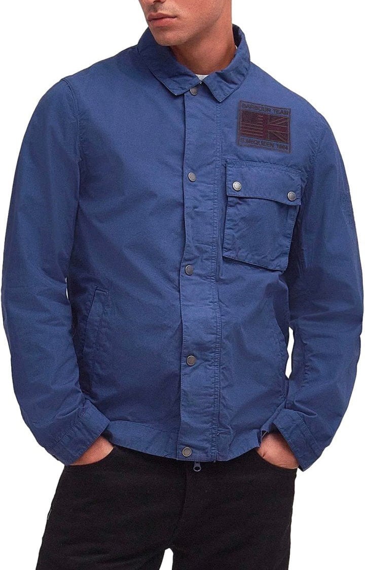 Barbour BARBOUR INTERNATIONAL WORKERS CASUAL COBALT JACKET Blauw