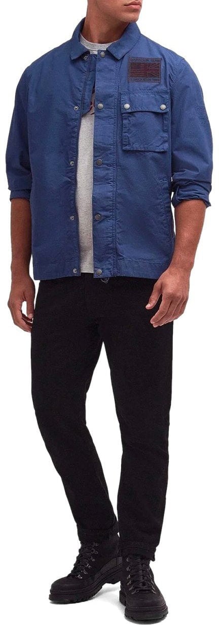 Barbour BARBOUR INTERNATIONAL WORKERS CASUAL COBALT JACKET Blauw