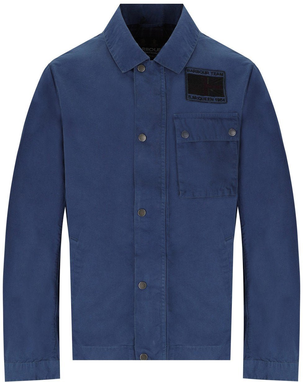 Barbour BARBOUR INTERNATIONAL WORKERS CASUAL COBALT JACKET Blauw