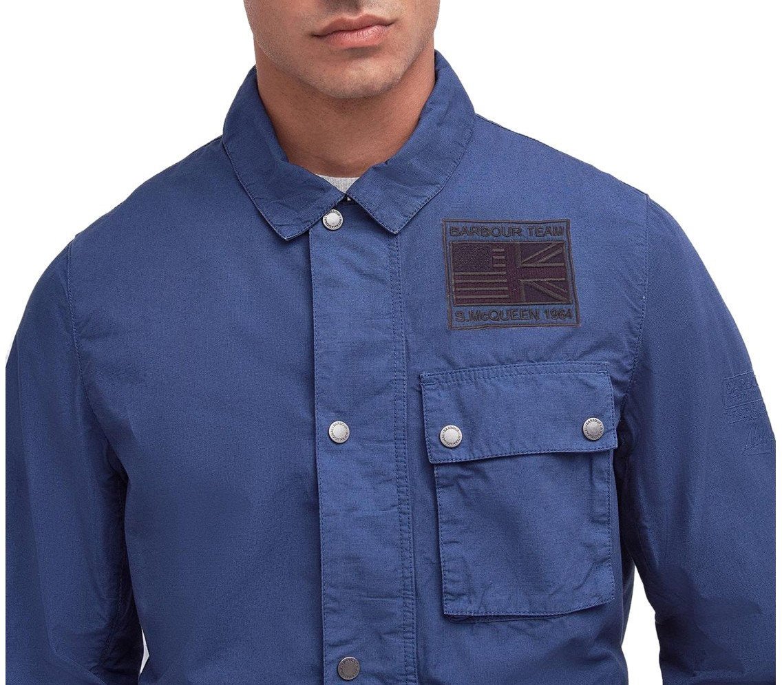 Barbour BARBOUR INTERNATIONAL WORKERS CASUAL COBALT JACKET Blauw
