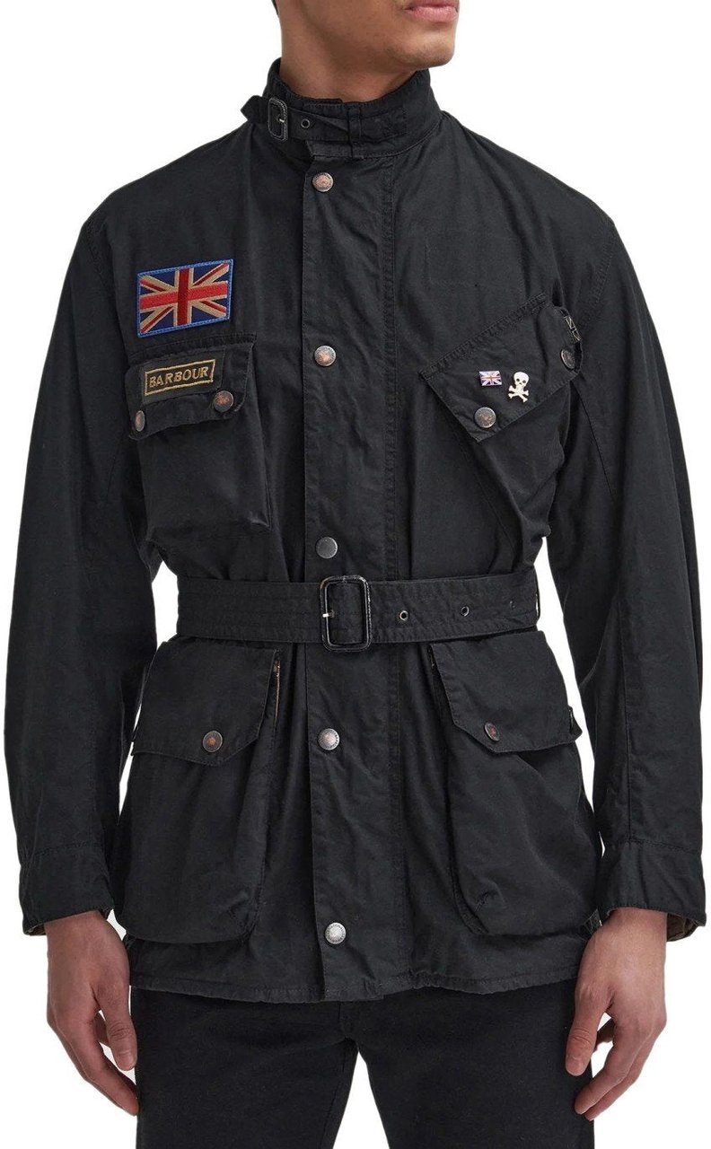 Barbour BARBOUR INTERNATIONAL STEVE MCQUEEN 60TH ANNIVERSARY WAX JACKET Zwart