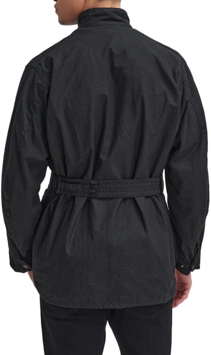 Barbour BARBOUR INTERNATIONAL STEVE MCQUEEN 60TH ANNIVERSARY WAX JACKET Zwart