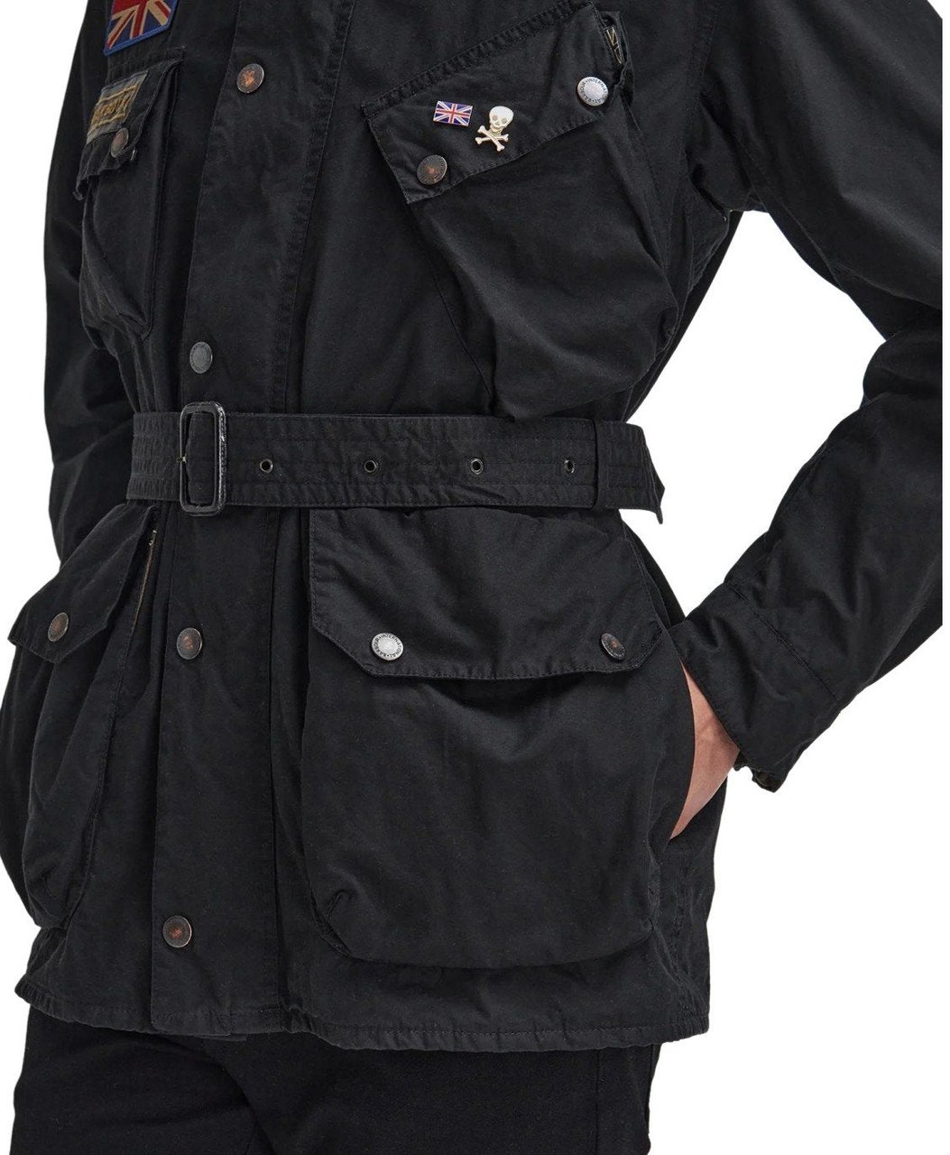 Barbour BARBOUR INTERNATIONAL STEVE MCQUEEN 60TH ANNIVERSARY WAX JACKET Zwart