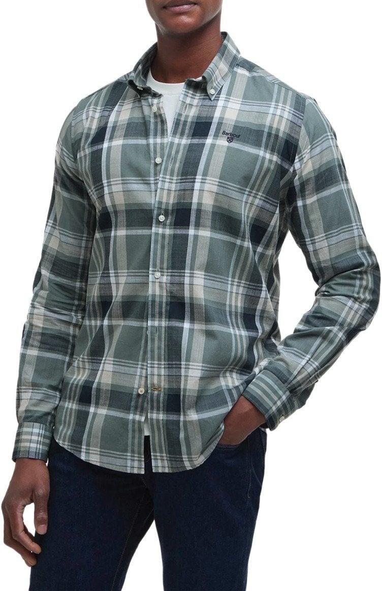 Barbour BARBOUR KIDD VINTAGE TEAL SHIRT Groen
