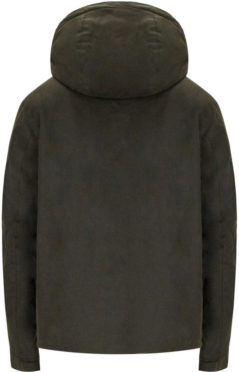 Barbour BARBOUR KEVLAR WAX OLIVE HOODED JACKET Groen