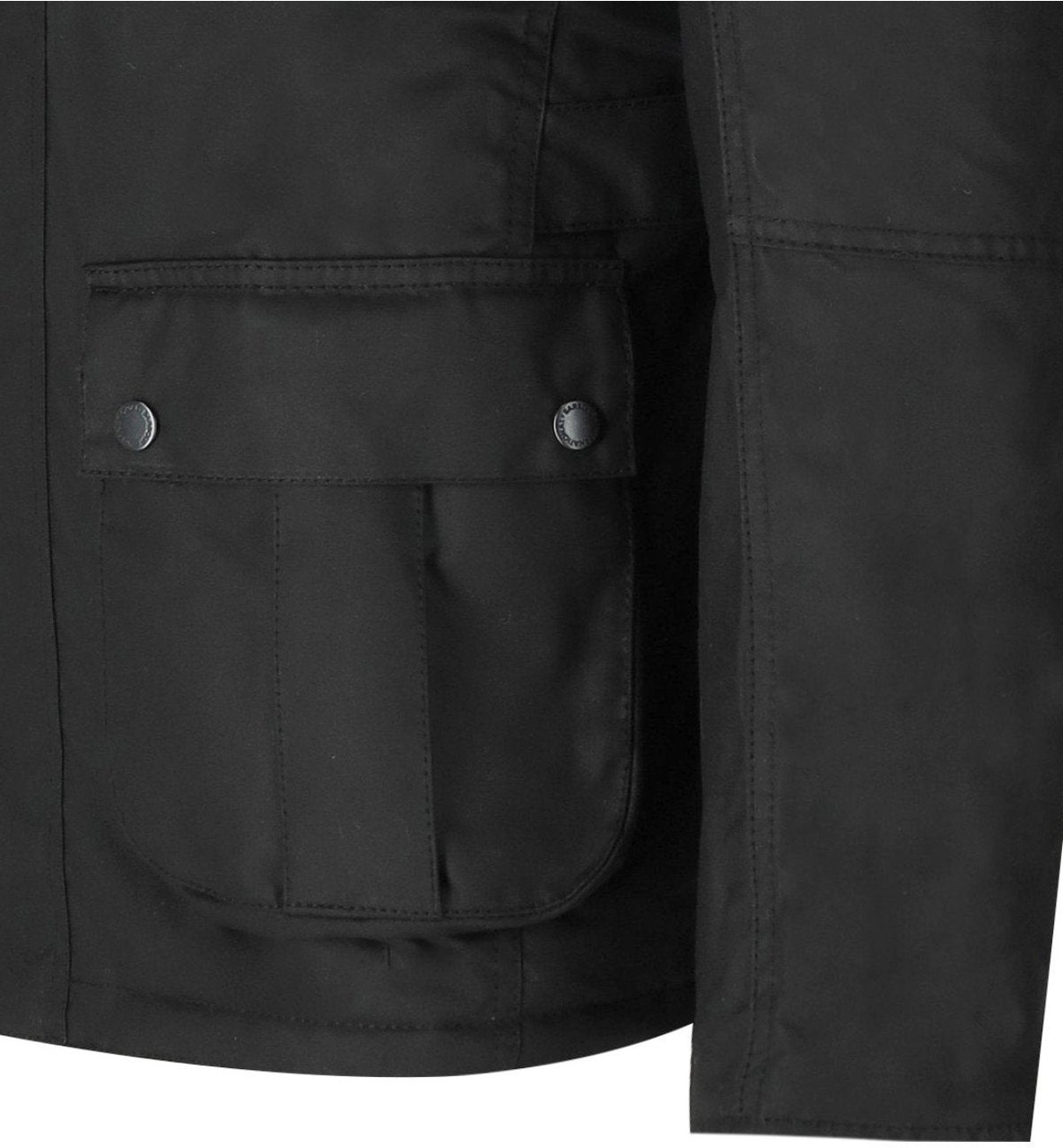 Barbour BARBOUR INTERNATIONAL WINTER LOCKSEAM WAX JACKET Zwart