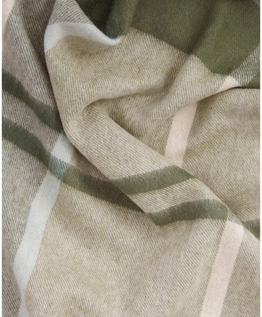 Barbour BARBOUR ROSEFIELD AND BEIGE SCARF Groen