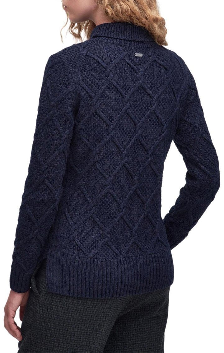 Barbour BARBOUR BURNE ROLL TURTLENECK SWEATER Blauw
