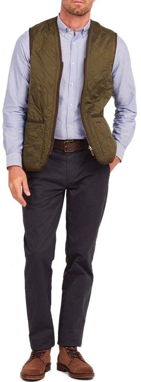 Barbour BARBOUR POLARQUILT LINER OLIVE VEST Groen