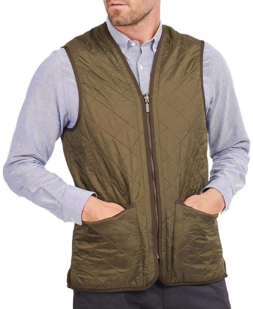 Barbour BARBOUR POLARQUILT LINER OLIVE VEST Groen