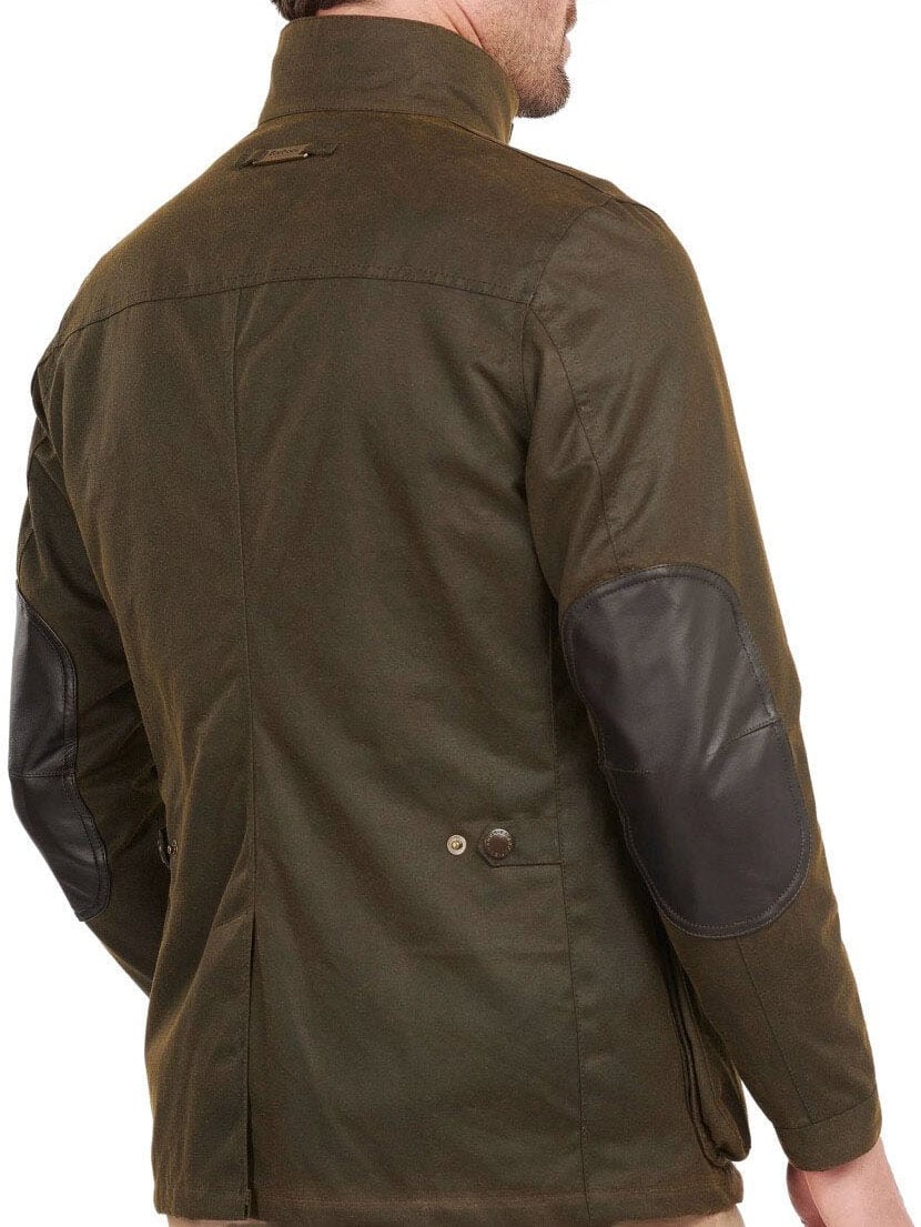 Barbour BARBOUR OGSTON WAX OLIVE JACKET Groen