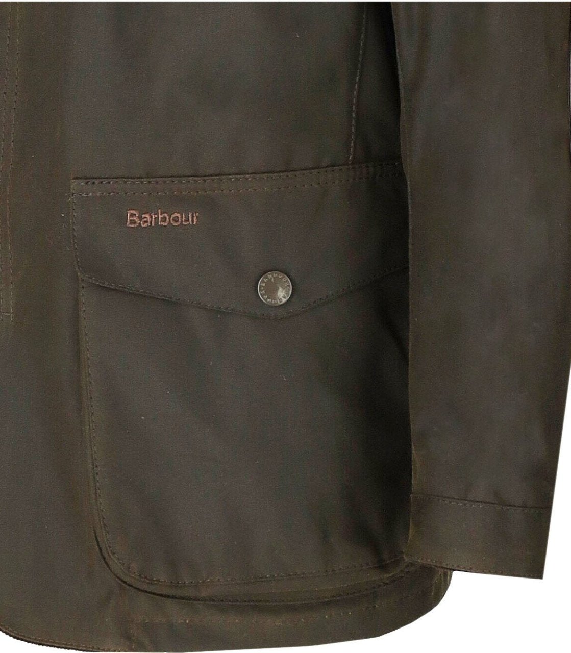 Barbour BARBOUR OGSTON WAX OLIVE JACKET Groen