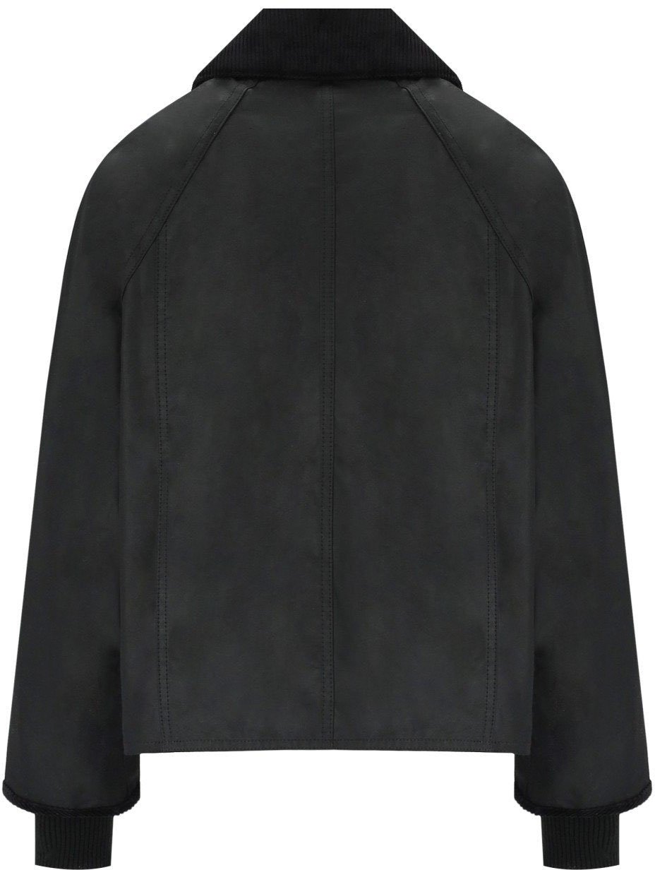 Barbour BARBOUR BEADNELL WAX CROPPED JACKET Zwart