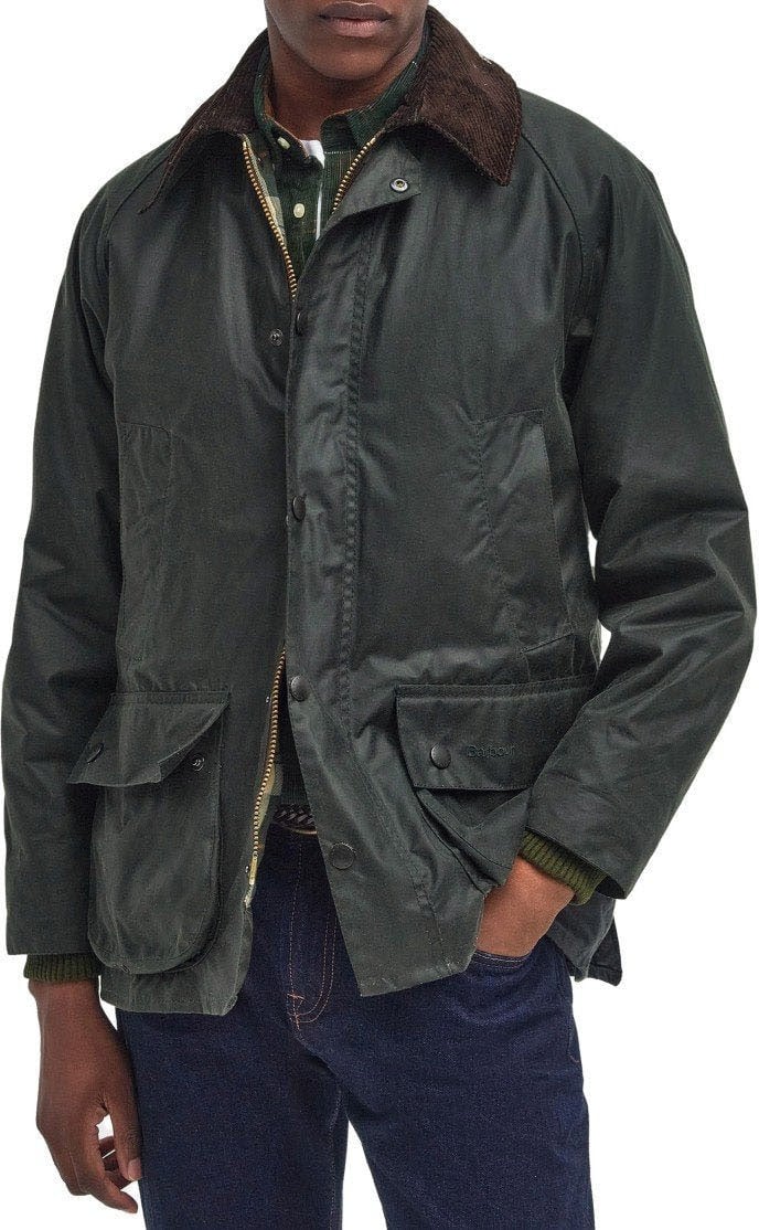 Barbour BARBOUR BEDALE WAX SAGE JACKET Groen
