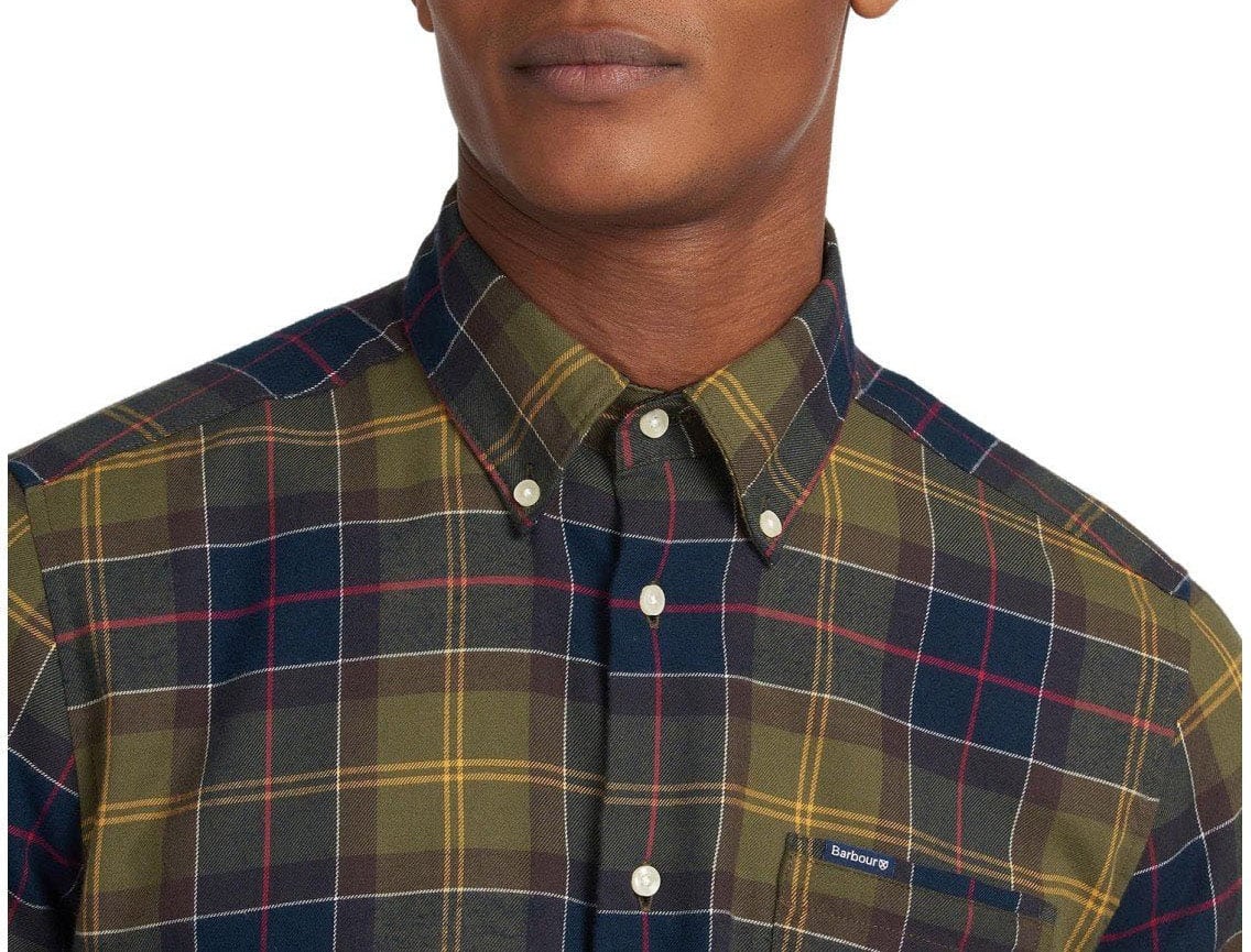 Barbour BARBOUR FORTROSE TARTAN BLUE SHIRT Groen