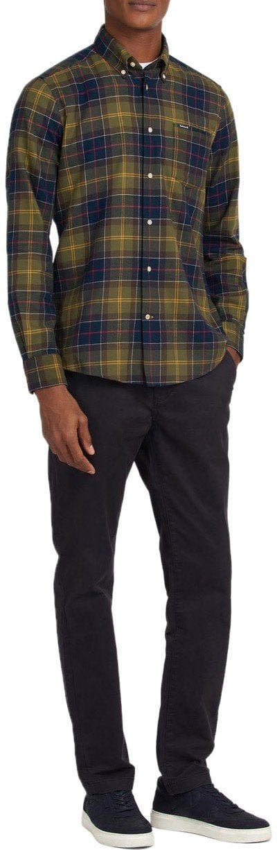 Barbour BARBOUR FORTROSE TARTAN BLUE SHIRT Groen