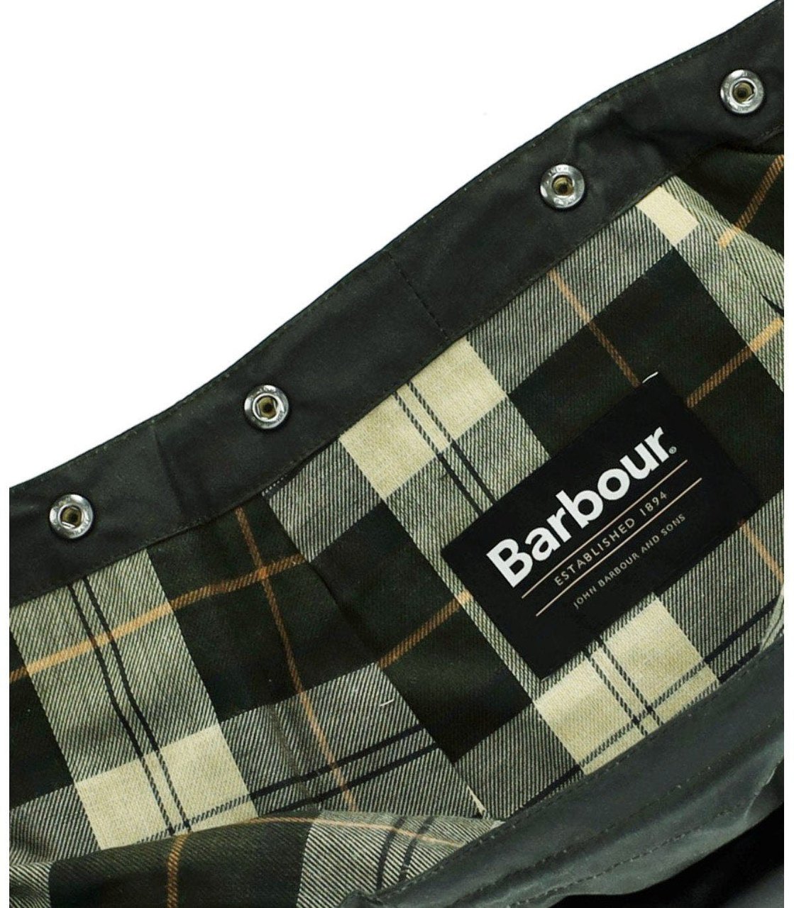 Barbour BARBOUR WAXED COTTON SAGE HOOD Groen