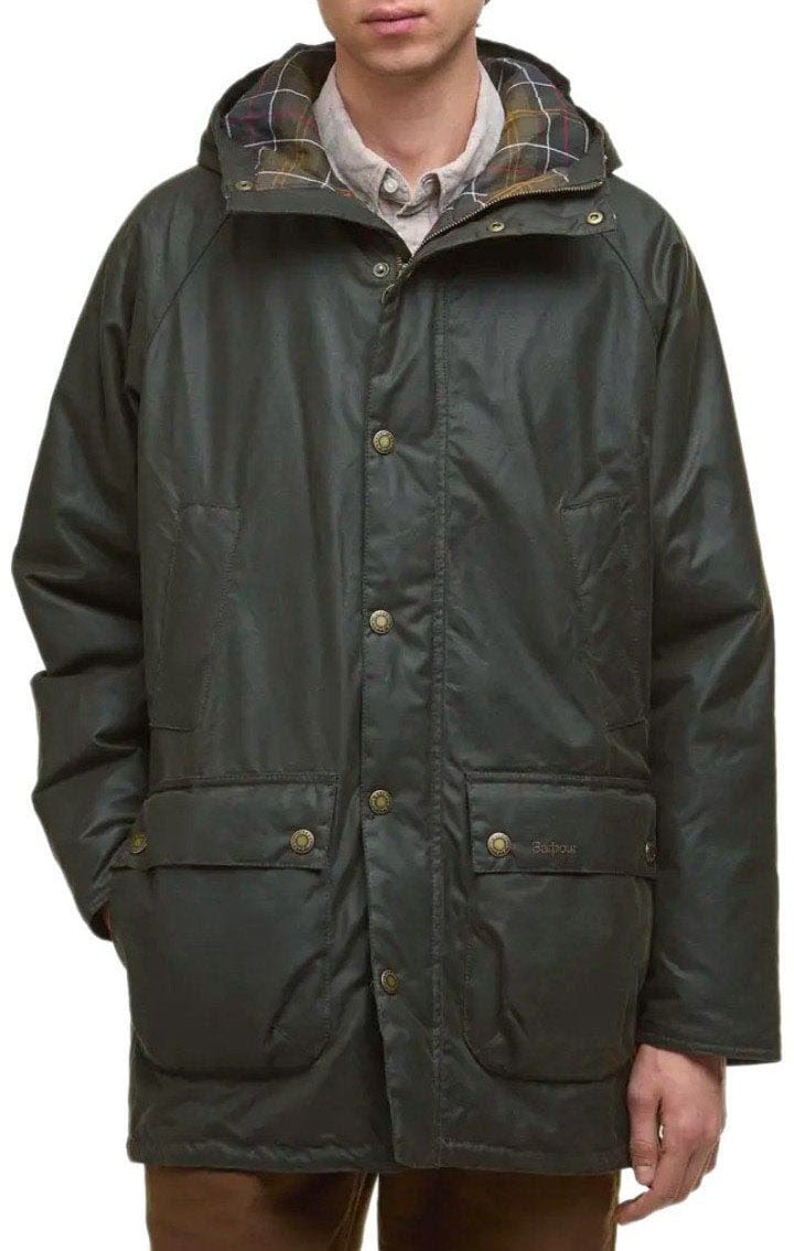 Barbour BARBOUR BEDALE WAX OLIVE PARKA Groen