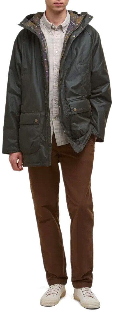 Barbour BARBOUR BEDALE WAX OLIVE PARKA Groen