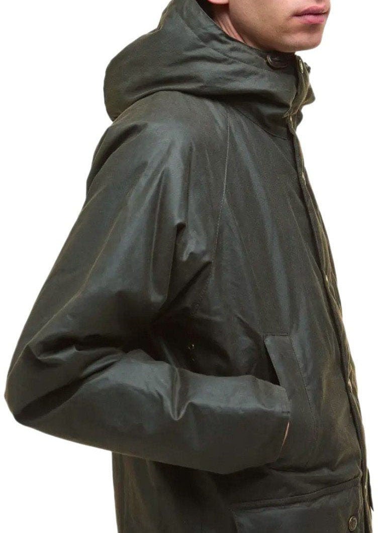 Barbour BARBOUR BEDALE WAX OLIVE PARKA Groen