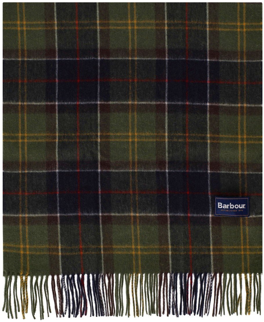 Barbour BARBOUR BRADEN TARTAN BLUE SCARF Groen
