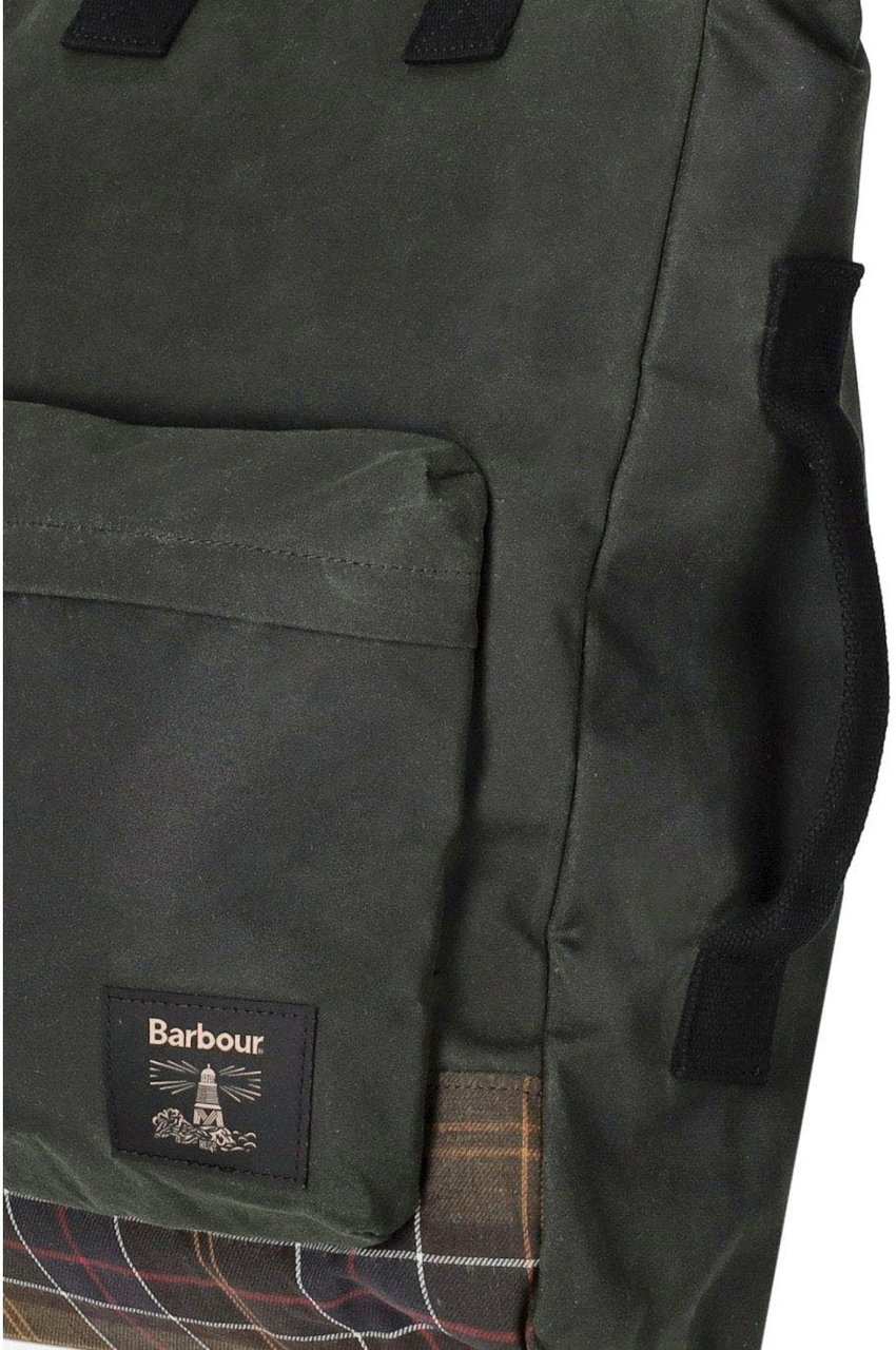 Barbour BARBOUR FIELD WAXED SAGE BACKPACK Groen