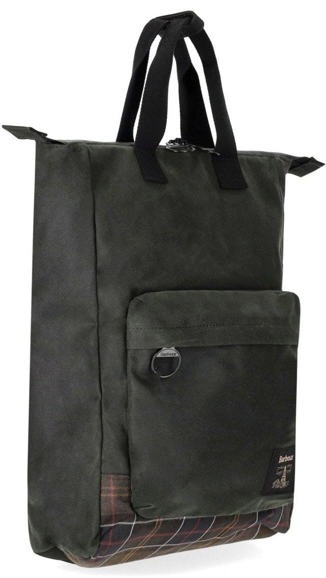 Barbour BARBOUR FIELD WAXED SAGE BACKPACK Groen