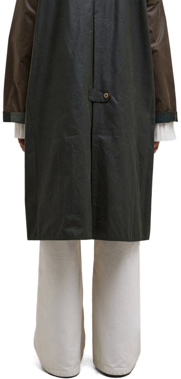 Barbour BARBOUR EVETTE WAX LONG JACKET Groen