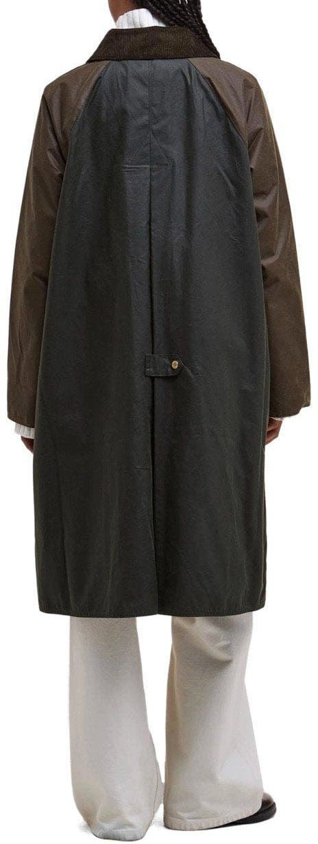 Barbour BARBOUR EVETTE WAX LONG JACKET Groen