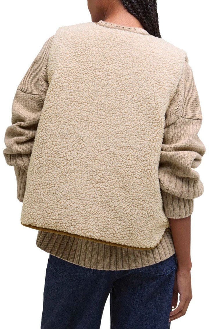 Barbour BARBOUR LUCIANA FLEECE NATURAL VEST Beige