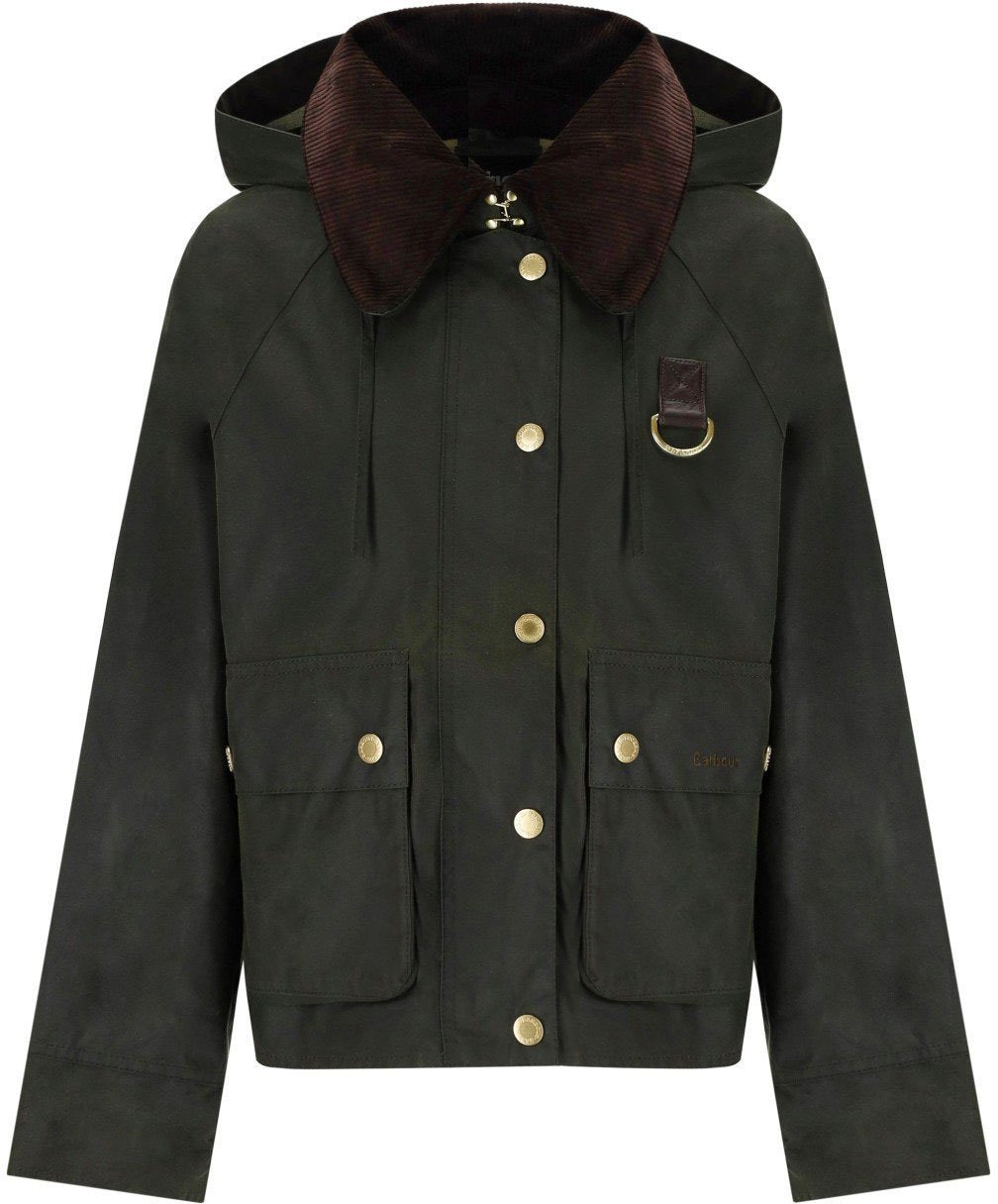 Barbour BARBOUR REIGHTON WAX HOODED JACKET Groen
