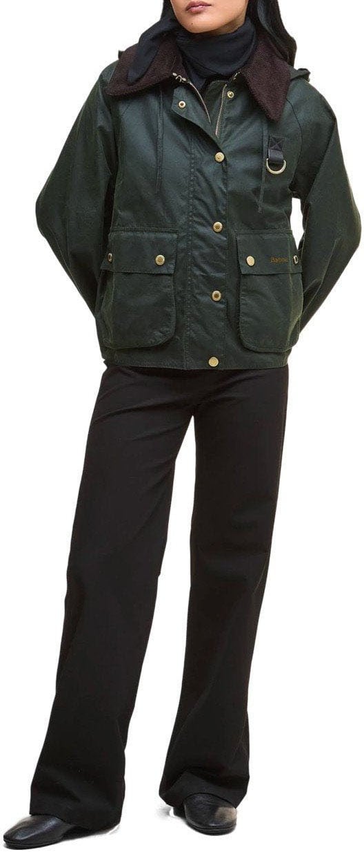 Barbour BARBOUR REIGHTON WAX HOODED JACKET Groen