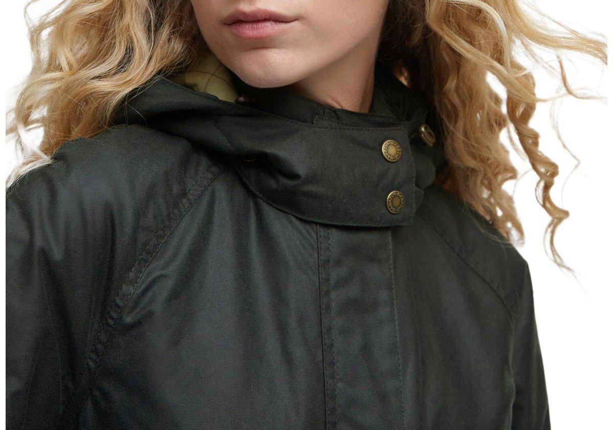 Barbour BARBOUR CANNICH WAX HOODED JACKET Groen