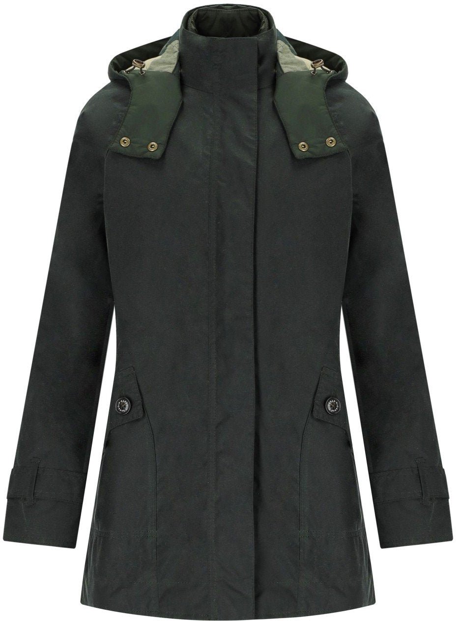Barbour BARBOUR CANNICH WAX HOODED JACKET Groen