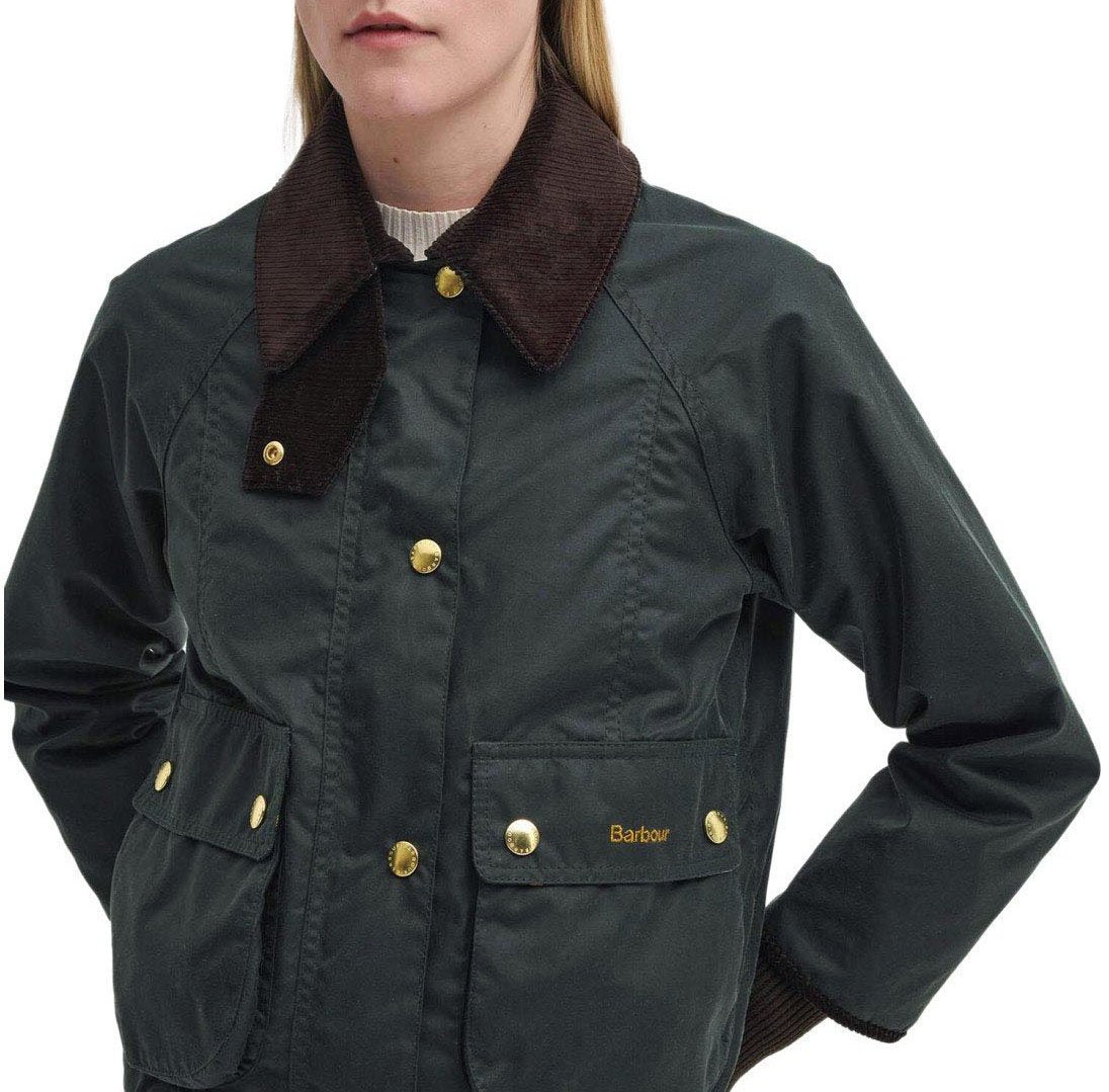 Barbour BARBOUR BEADNELL WAX CROPPED JACKET Groen