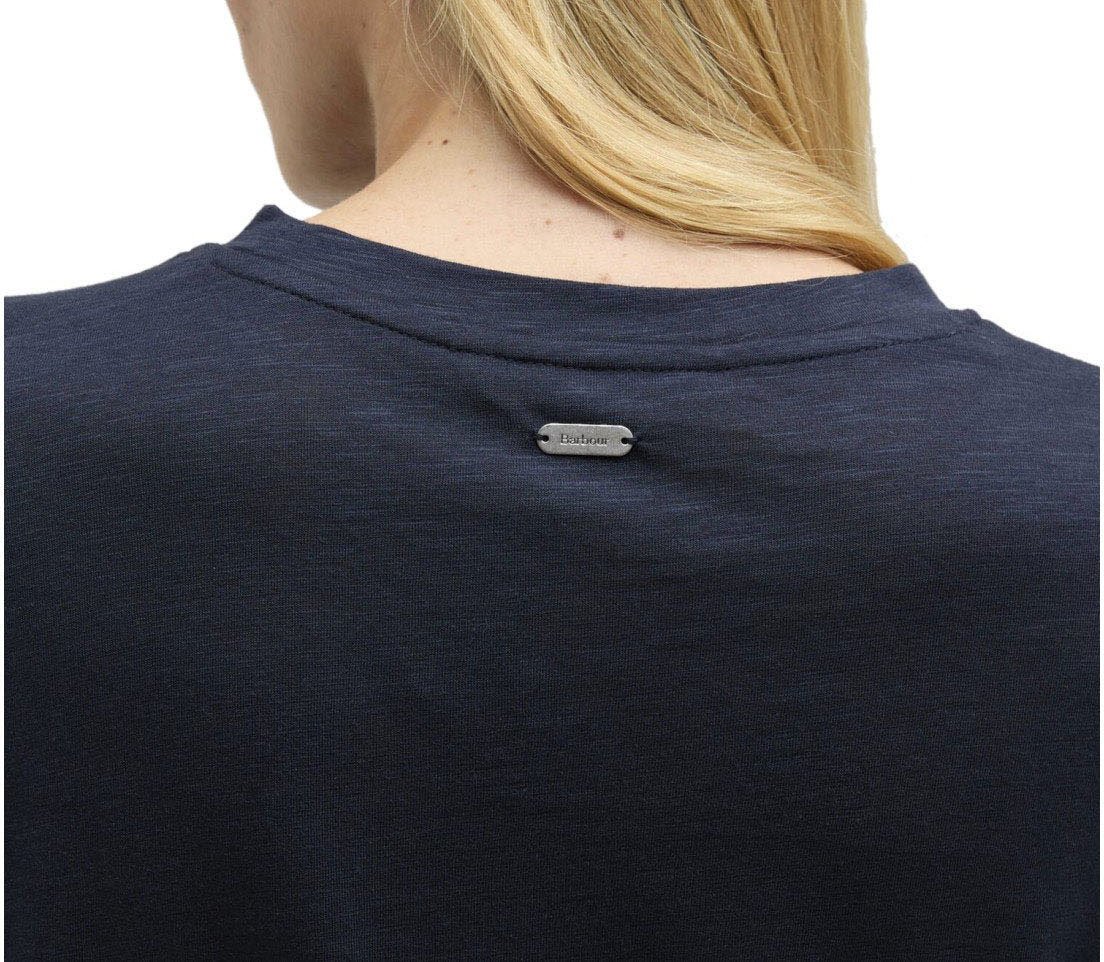 Barbour BARBOUR AVA NAVY T-SHIRT Blauw