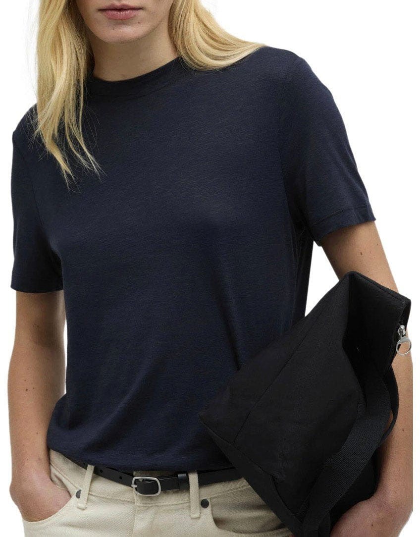 Barbour BARBOUR AVA NAVY T-SHIRT Blauw