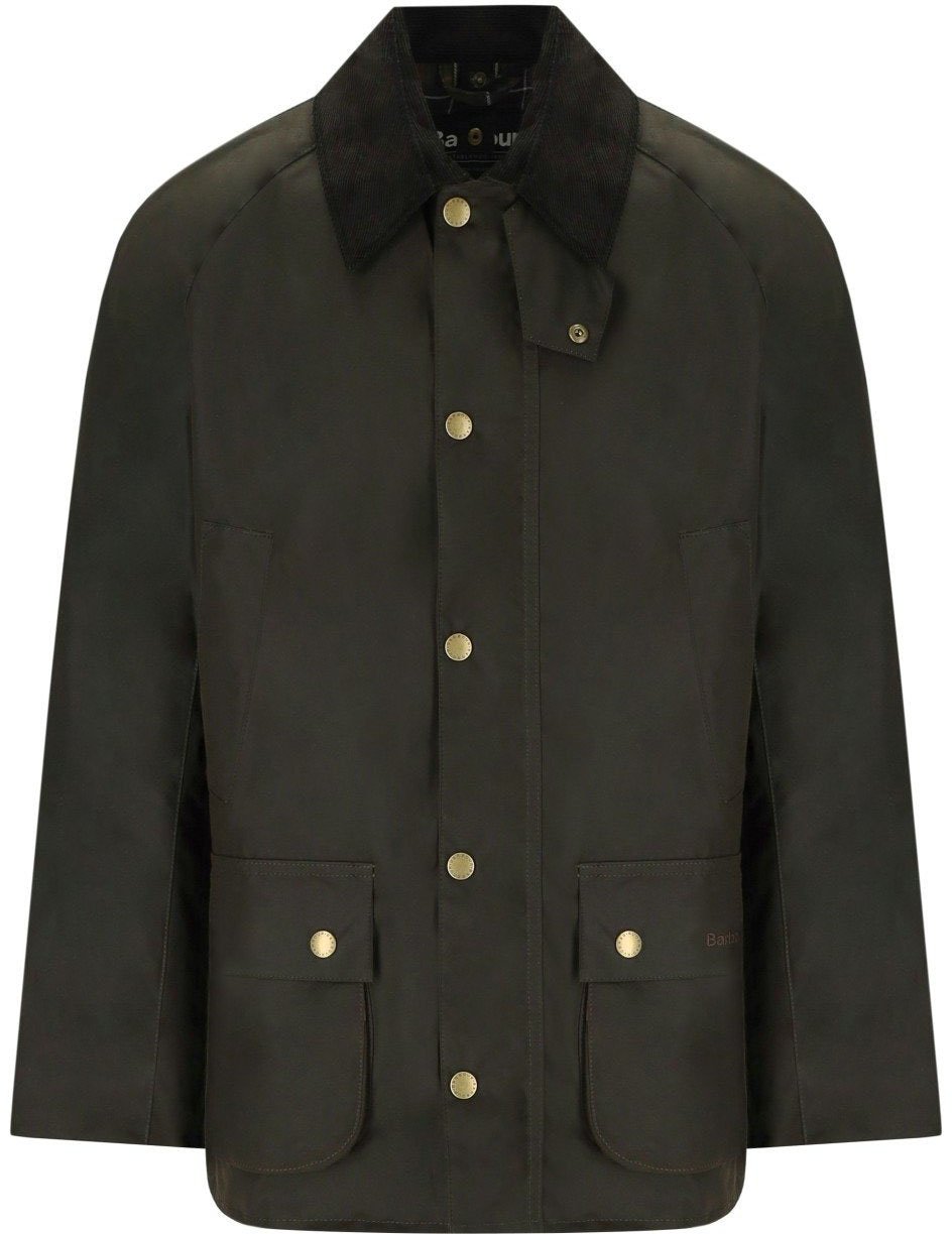 Barbour BARBOUR ASHBY WAX OLIVE JACKET Groen