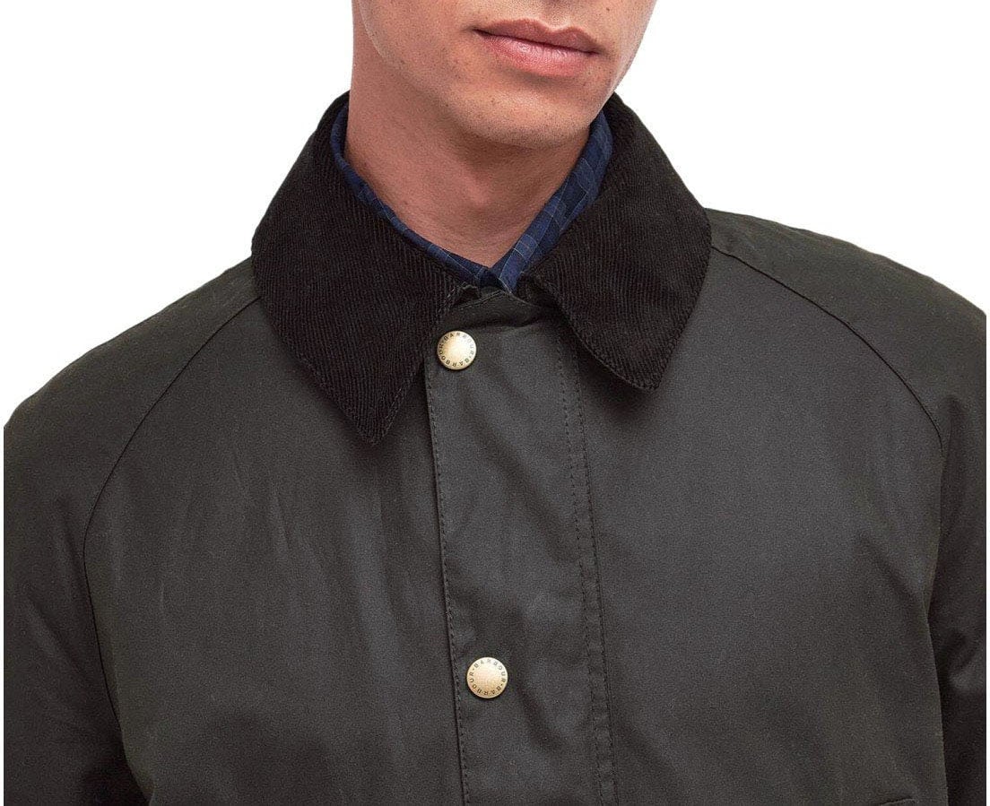 Barbour BARBOUR ASHBY WAX OLIVE JACKET Groen