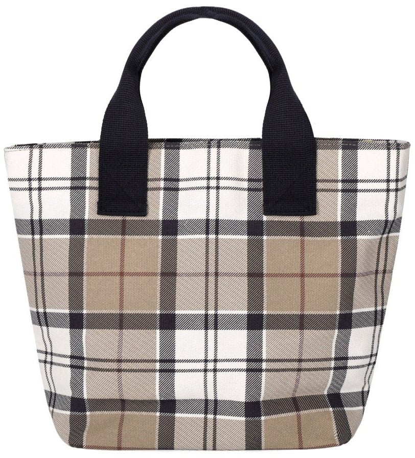 Barbour BARBOUR MAISY TARTAN TOTE BAG Beige