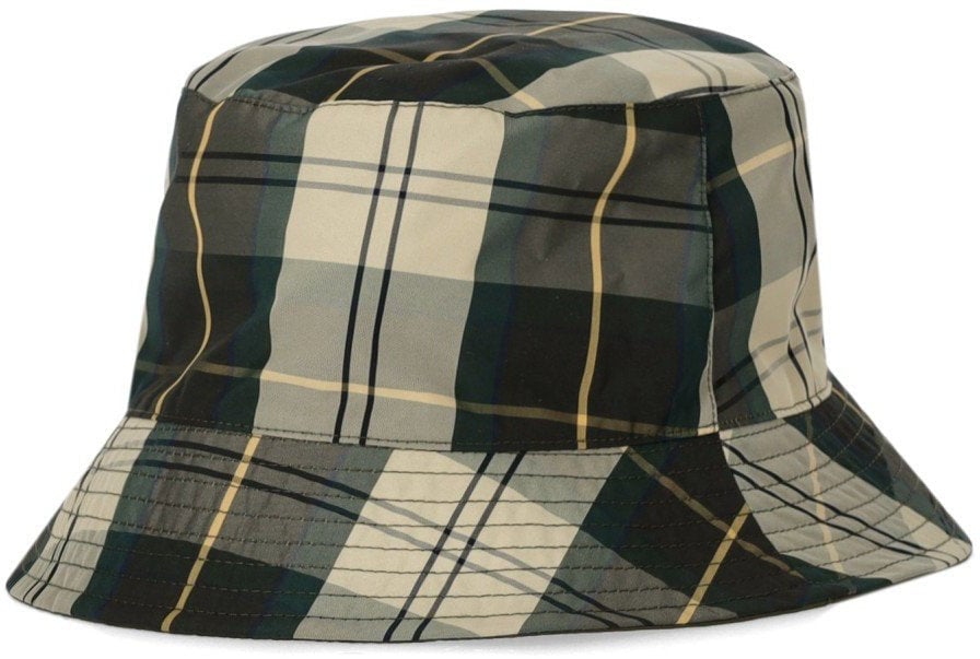 Barbour BARBOUR HUTTON REVERSIBLE BUCKET HAT Groen