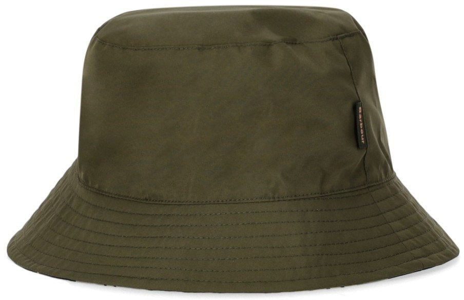 Barbour BARBOUR HUTTON REVERSIBLE BUCKET HAT Groen