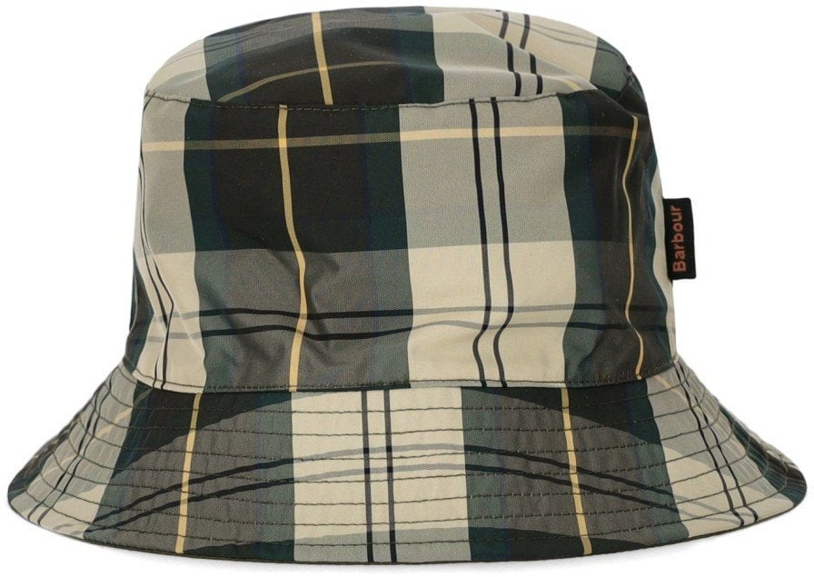 Barbour BARBOUR HUTTON REVERSIBLE BUCKET HAT Groen
