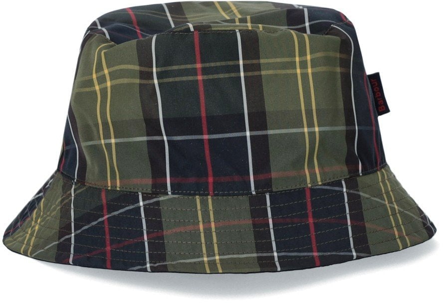 Barbour BARBOUR HUTTON NAVY BLUE REVERSIBLE BUCKET HAT Groen