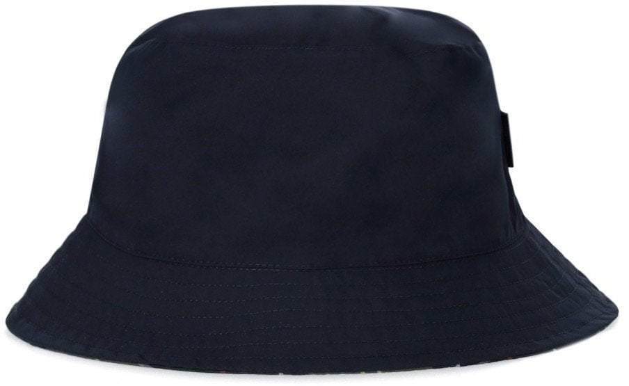 Barbour BARBOUR HUTTON NAVY BLUE REVERSIBLE BUCKET HAT Groen