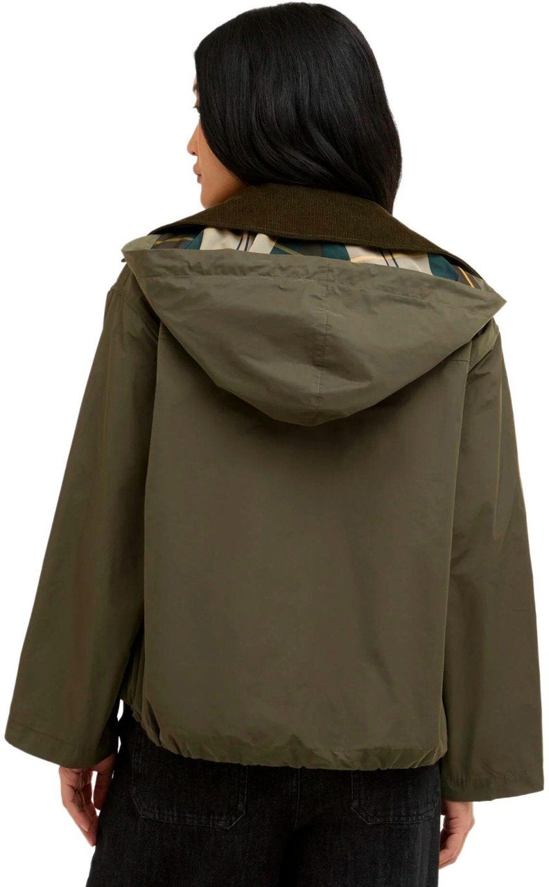 Barbour BARBOUR WEAVER IVY HOODED JACKET Groen