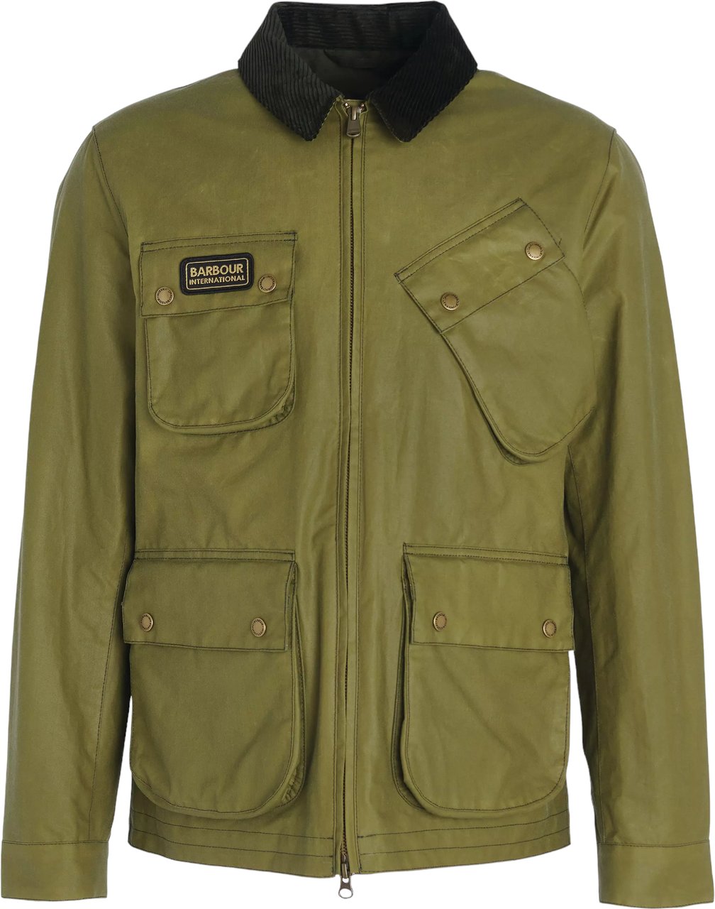 Barbour Veste Sefton Wax col velour vert olive MVX2298 OL31 Barbour Homme Groen
